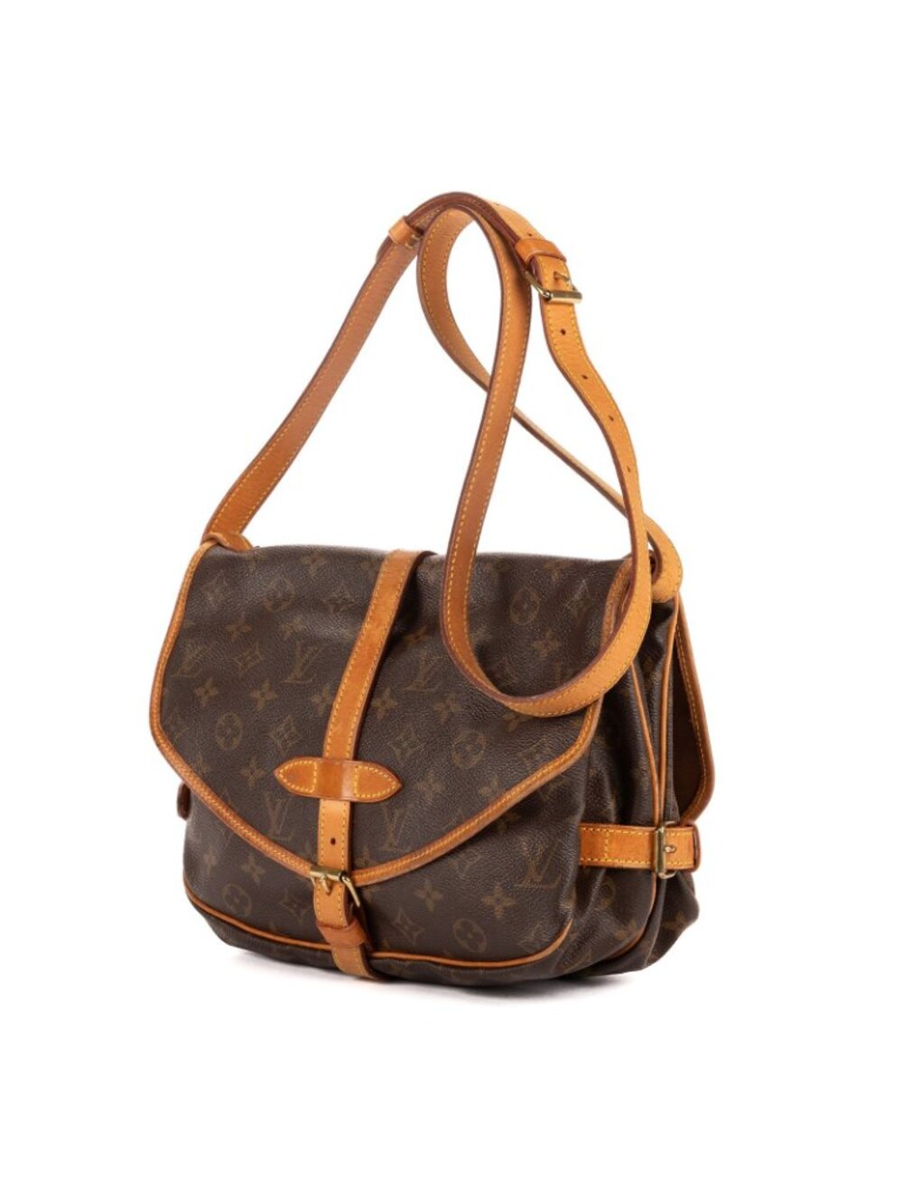 Louis Vuitton Saumur Brown Monogram Canvas - Picture 2 of 11